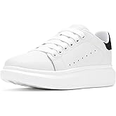 NewEndostar Women's Fashion Sneakers,Vibration Height Increase Shoes Lightweight Comfortable Casual Skateboarding Walking Shoes