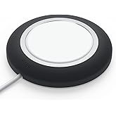 elago Charging Pad, Wireless, Magnetic, Black - Compatible with MagSafe Charger, iPhone 12, 13, 14, 15 Models, AirPods Pro [0.09 lbs]