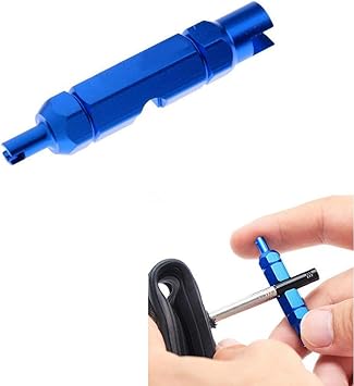 remove presta valve core with pliers