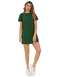 Milumia Women Casual Short T Shirt Dress Short
