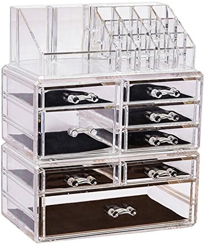 Amazon Com Sooyee Clear Acrylic 6 Tier 8 Drawers And 16 Grid