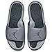 Nike Men's Jordan Hydro 5 Cool Grey Metalic Hematitie Black Slide Sandals (12 D(M) US)