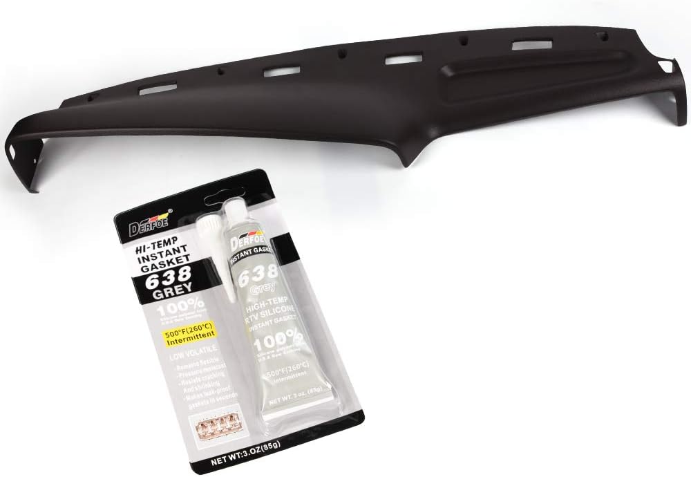 HaoTang New Dash Cover Fits for Dodge Ram 1500 2500 3500 Truck Pickup 94-97 ABS Plastic Molded Textured in Brown