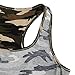 YJWAN Womens Camouflage Casual T Shirt Camo Sleeveless Tanks Top Vest and Short (M, Vest)