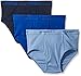 2(X)IST Mens Essential Cotton 3 Pack Fly Front Brief, Varsity Navy/Cobalt, 36