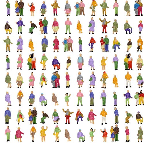 New 100pcs Gemalte Modellbahn Menschen Figuren Spur N (1 Bis 150) Practical & Utilities – Bild 6