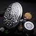 AquaCare By HotelSpa Filtered Shower Head Extra-Large 6 Inch Chrome Face 6 Setting Showerhead with 3 Stage Shower Filter Cartridge Inside