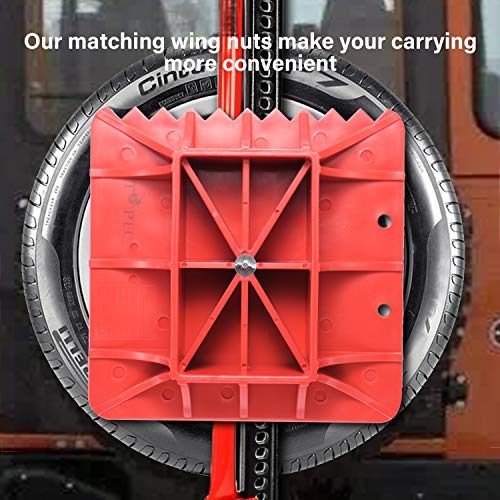 Topec Off-Road Base is Compatible with Hi Lift Jack/Sky Jack/Trail Jack to Alleviate Jack Hoisting Sinkage