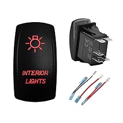 BACAUTOPARTS 12V 24V RED Interior Lights Rocker