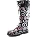 Women's Puddles Rain and Snow Boot Multi Color Mid Calf Knee High Waterproof Rainboots