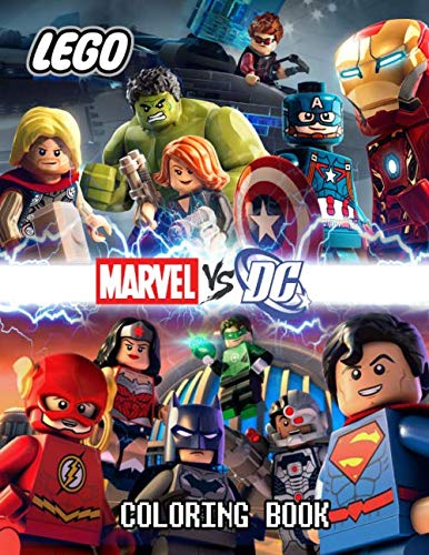 LEGO coloring book: MARVEL vs DC: coloring book for kids ages 4-10 by Allan Ray