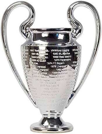 HJSS European Football League Championship Trophy Competition Prize Cup Electroplating Surface Resin Corrosion Resistant Souvenir high 32CM