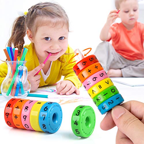 Kesote 2 Stück Lernspielzeug Mathematik Rechenrolle Einschulung Mathe Lernen Rechnen Spielzeug Schulanfang Schulkind Schuleinführung Geschenk Weihnachten – Bild 8