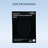 AQUALONA Premium Tongue and Groove Soft Close Toilet Seat Black view 6