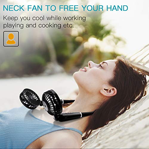 HandFree Neck Fan for Personal Cooling and COPD Breathless Relief