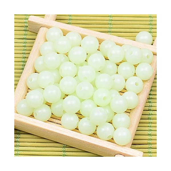 BeautyMood-500pcs-Green-Glowing-Fishing-BeadsGlow-in-the-Dark-Beads-for-Jewellery-Making6mm1mm-Hole