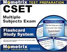 flashcard subjects multiple study system cset isbn exam test examinations subject teachers practice questions california cards