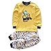 Toddler Boy Clothes Sets Baby Outfits Infant Pajamas Long Sleeve Shirt Pants Cars Yellow 24 Months 2T