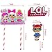 Jewels' Tour LOL Cake Topper, 24 Pcs LOL Cupcake Toppers Decorations Theme Party Supplies for 1st Birthday Baby Shower Single Side