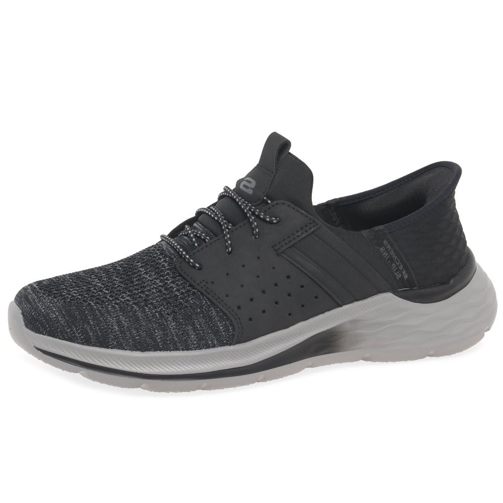 Skechers Men's Garner - Newick Hands Free Slip-in Men's Casual, Black, 11.5, Medium, US Image Skechers Men's Garner - Newick Hands Free Slip-in Men's Casual, Black, 11.5, Medium, US Image