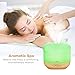 Aromatherapy Diffuser 500ml Anjou Ultrasonic Essential Oil Diffuser Cool Mist Humidifier (Woody Grain, 7-Color LED Mood Light, Low-Water Protection, Auto Shut-off, Up to 14Hrs, BPA-free)
