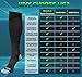 [Odor-Free] Bamboo Compression Socks for Men, Women by BAMS | Best SOFT Antibacterial 15-20 mmHg Medical Graduated Knee High Sock for Pain, Swelling, Injury, Sports, Diabetic, Nurse, Maternity, Travel