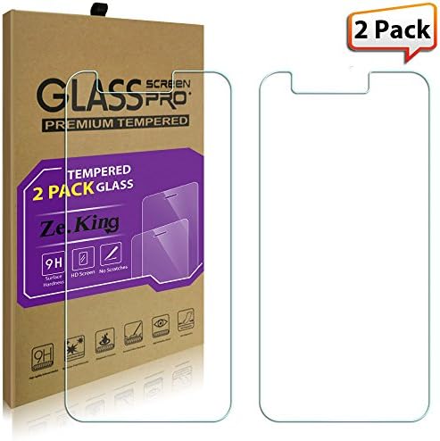 Zeking [2-Pack]LG K8 2017/ LV3/ LG Aristo M210/ LG Fortune Tempered Glass Screen Protector, Zeking 0.33mm 2.5D Edge 9H Hardness [Anti Scratch][Anti-Fingerprint] Bubble Free