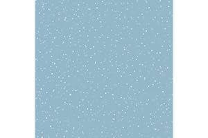 GENERIC Cotton Fabric Maywood Studios MASD10379-B2 One Snowy Day Blue Snow Fabric by The Yard