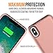 Alpatronix iPhone Xs/X Battery Case, BXXs Slim Portable Protective Extended Charger Cover with Wireless Charging Compatible with iPhone X & iPhone Xs (5.8 inch) -(Rose Gold)