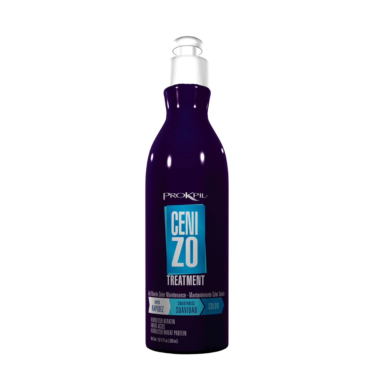 Prokpil Treatment Ashen Maintenance Nuance Matizante Cenizo Tratamiento Y Mantenimiento Natural Matizador Con Brisos Azul Plata 10.1Oz(300Ml)