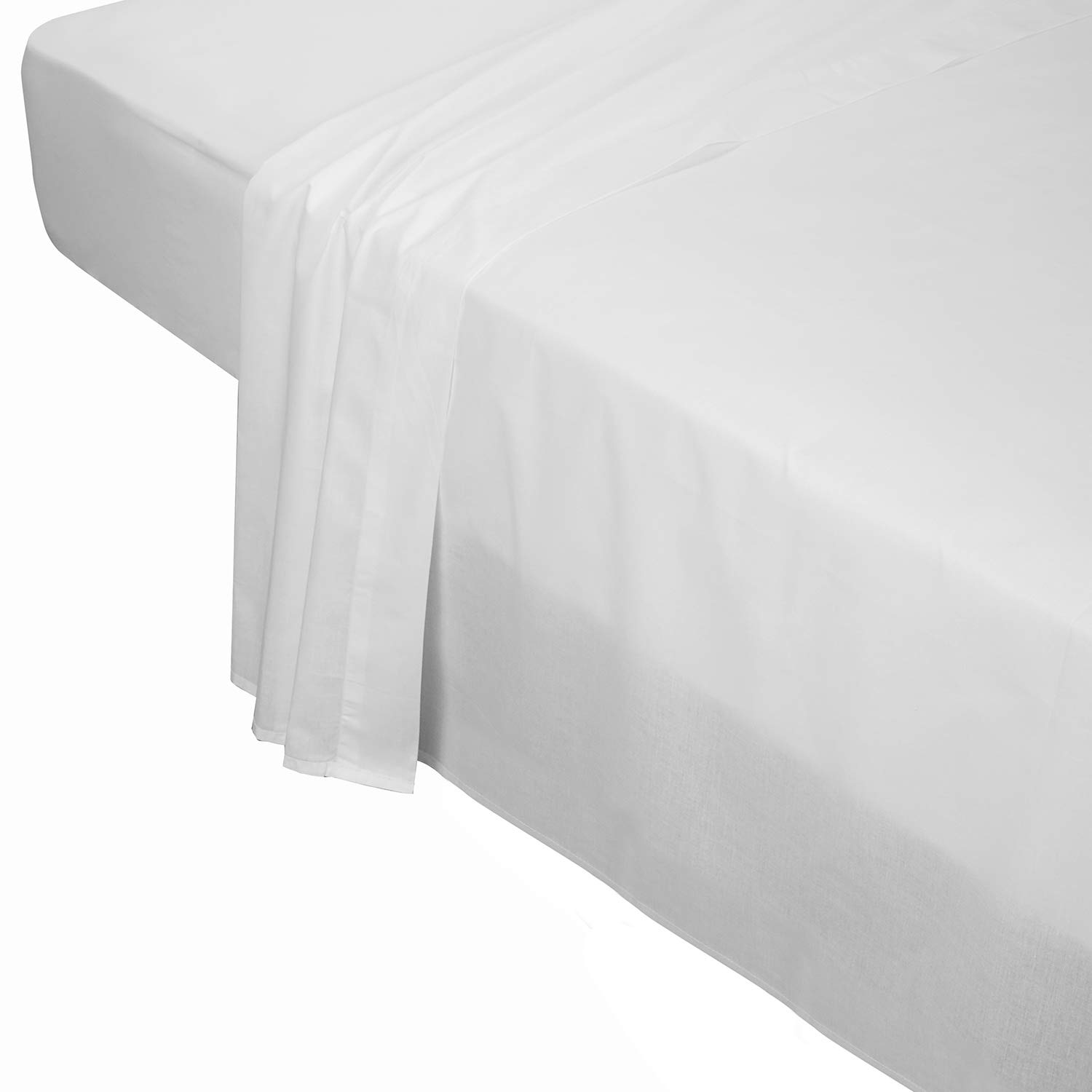Pikolin Home Top Sheet, 100% Cotton, Colour: White