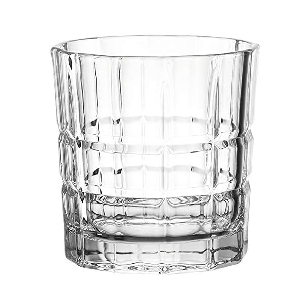 Leonardo Spiritii Trink-Gläser, 4er Set, 250 ml, spülmaschinenfeste Wasser-Gläser, Saft-Gläser mit Schliff, stoßfestes Gläser-Set, 022757