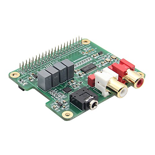 Geekworm Raspberry Pi DAC Expansion Board PCM5122 HIFI Audio Module Compatible w/Raspberry Pi 3 Model B+(Plus), 3B, 2B, B+