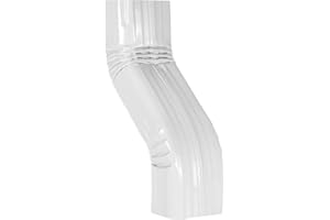 VYH Downspout Leader Gutter Offset 2x3 White （Offset 3" 2x3 A Style S Elbow）