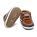 Delebao Infant Toddler Baby Lace Up Soft Sole High-top Suede Warm Sneakers Snow Boots Brown 12-18 Months