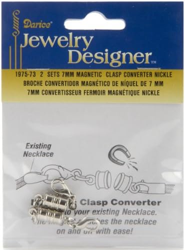 Magnetic Clasps 7mm 2/Pkg-Nickel