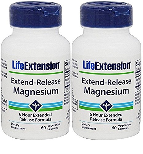 Life Extension ExtendRelease Magnesium 60 Vegetarian Caplets (2 bottles)