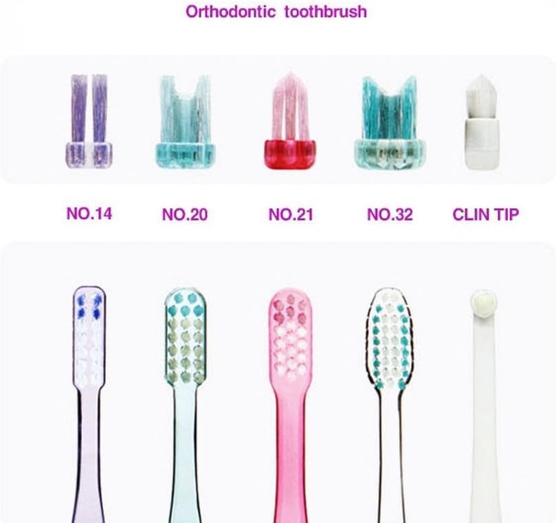 Sky Orthodontic Toothbrushes[2 Packs] V Trim Cleaning for Braces Wires Brackets (Ortho NO.33 Soft): Health & Personal Care