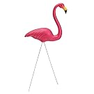 Lovely Plastic Flamingo Lawn Figurine Garden Party Grassland Ornament Art Decor DIY - Pink Looking Up