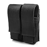 Tactical Pistol Mag Pouch (Double - Black)