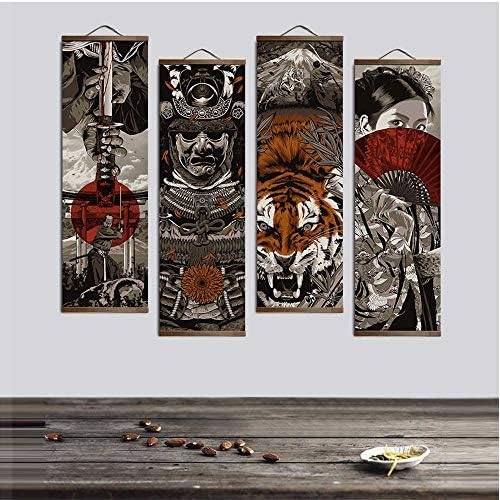| Painting & Calligraphy | Japanese Ukiyoe for HD Canvas Poster Wall Pictures for Living Room Decoration Painting Wall Art with Solid Wood Hanging Scroll | by SULYMY