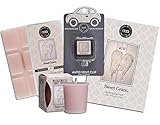 Bridgewater Candle Company Sweet Grace Sampler Variety Pack Bundle - Votive, Wax Bar, Scented Sachet, and Auto Vent Clip - In Gift Box by Main Event Gifts
