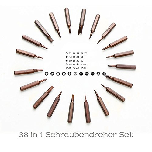38 in 1 Precision Screwdriver Set, MECO Magnetic Driver Repair Tool Kit for iPhone Laptop PC Smartphone Watch Tablet Computer Electronic Devices