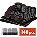 Felt Furniture Pads 140 Pcs - Self Adhesive Floor Protector Chair Pads Variety Pack - Wood Furniture Noise Reduction Bumpers & Protectors for Hardwood & Laminate Flooring