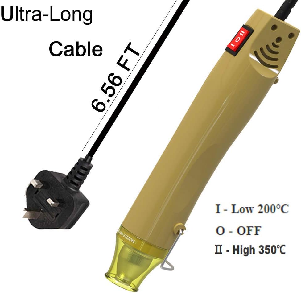 Embossing Heat Gun Upgraded to 662℉, Homidic DualTemperature