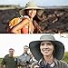 Solaris Wide Brim Sun Hat for Women, UPF 50+ UV Protection Outdoor Packable Sun Hat for Gardening, Gray
