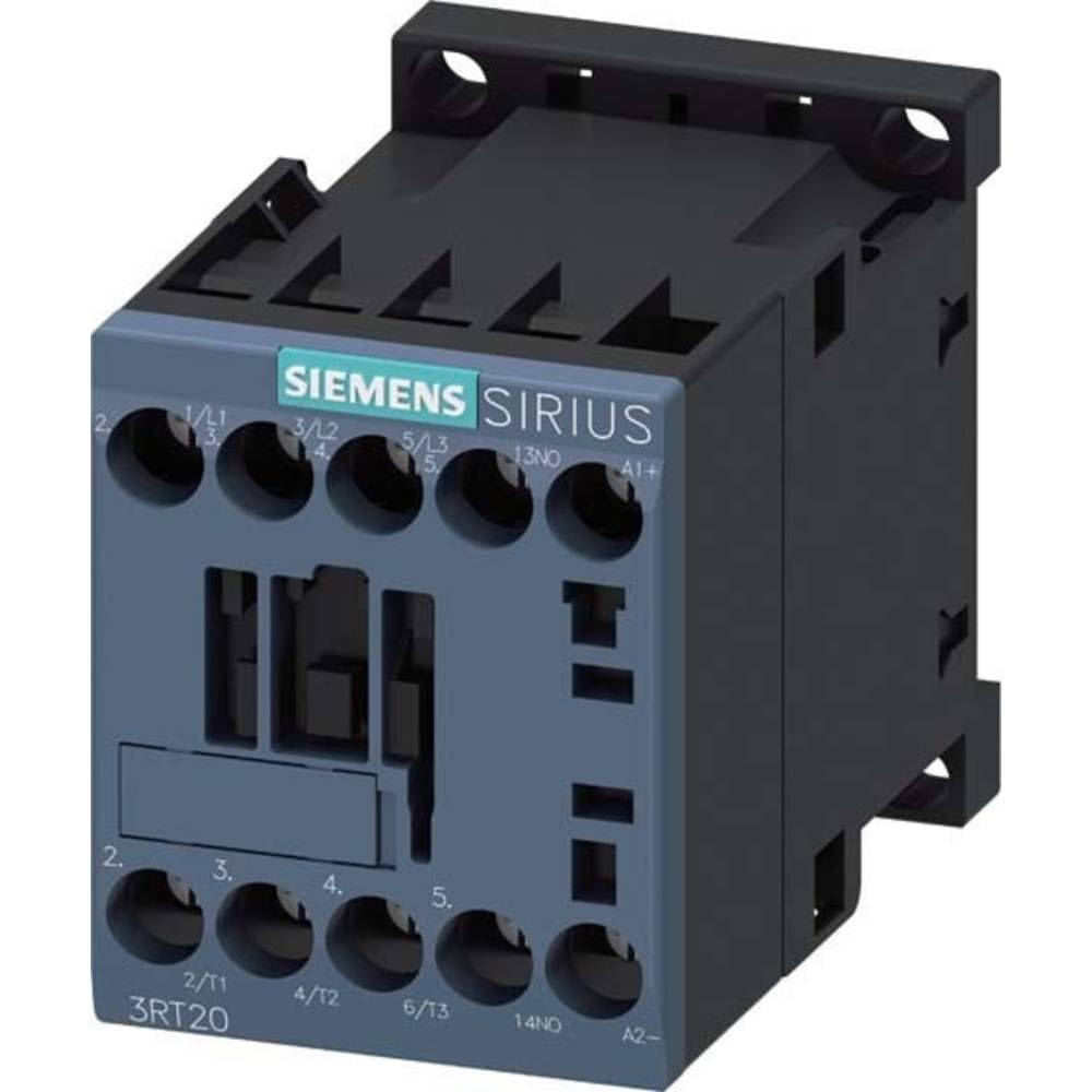 Siemens 3RT2018-1BB41 CONTACTOR, AC-3, 7.5KW/400V, 1NO, DC 24V, 3-POLE, SZ S00 SCREW TERMINAL ., White