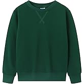 Spring&Gege Youth Basic Sport Crewneck Pullover Sweatshirts for Children(3-14 Years)