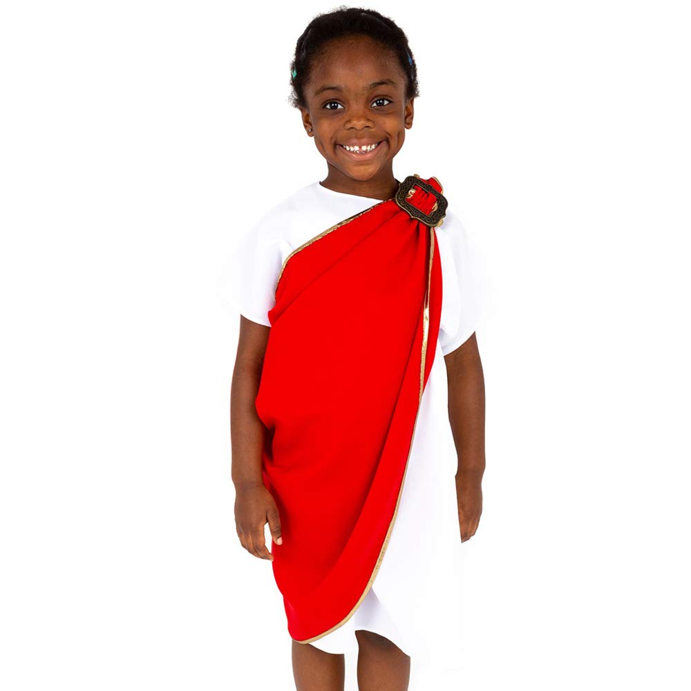 PRETEND TO BEE Roman Emperor Dress Up Costume for Kids, 7-9 Years