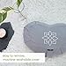 Large Crescent Meditation Cushion Pillow – Half Moon Yoga Bolster Meditation Pillows for Sitting On Floor – Buckwheat Hull Filled Cushion with Removable Cover and Carry Handle (Slate Grey)thumb 4